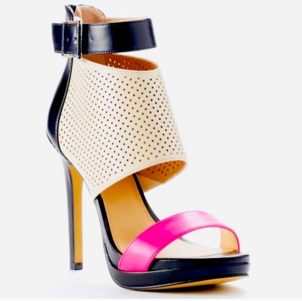 Juicy Couture Perforated Platform Heels